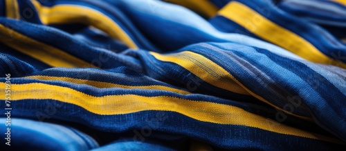 Vibrant Blue and Yellow Sca...