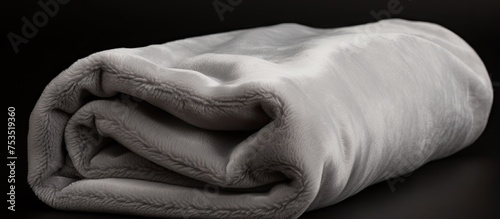 Cozy Folded Blanket Resting...