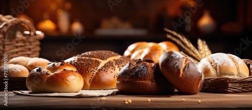 Variety of Freshly Baked Br...