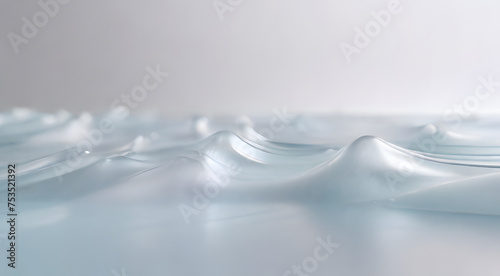 Abstract glass image on a white background
