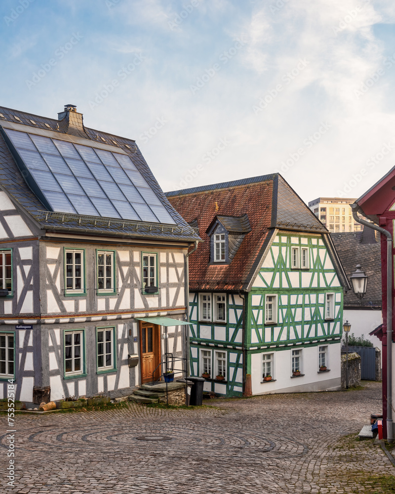 Old half-timbered houses in Idstein, Hesse, Germany Old half-timbered houses in Idstein, Hesse, Germany