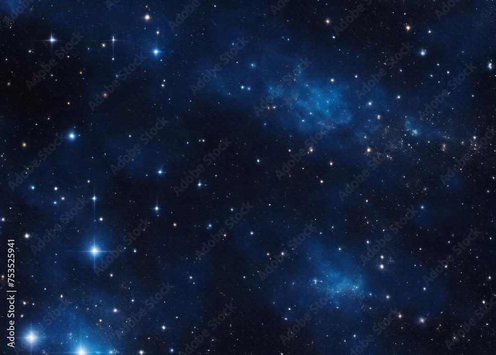 Deep night sky universe with stars, nebula and galaxy Deep night sky universe with stars, nebula and galaxy