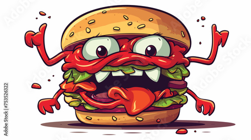 Vector illustration of burger