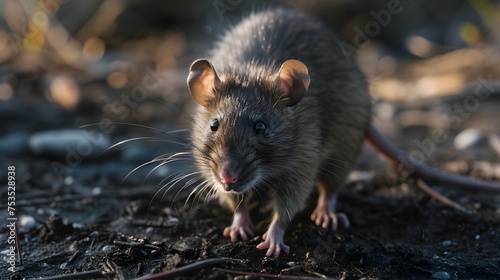 a cinematic and Dramatic portrait image for rat