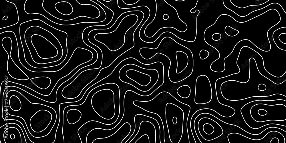 Black luxury floor,vector design.curved lines topology,topography plate with reflections,desktop wallpaper,tech diagonal light spots,metal sheet strokes on.
