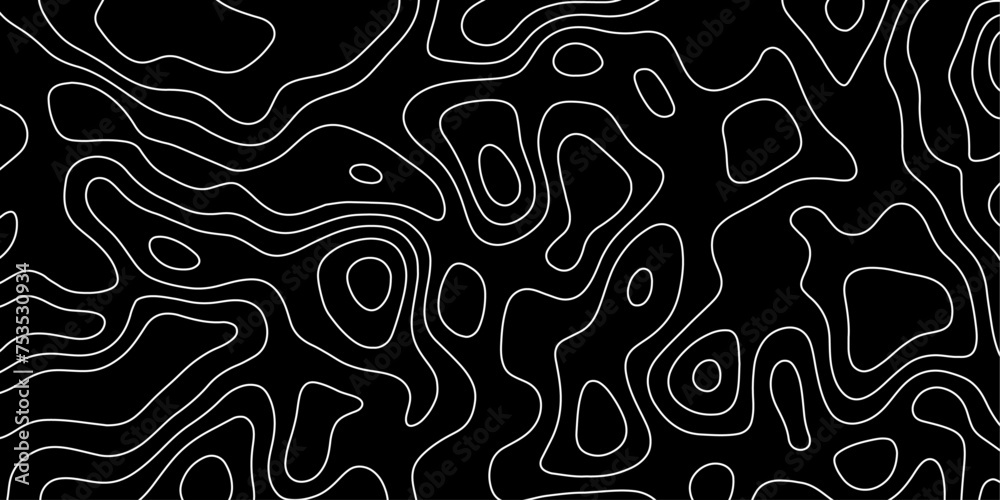 Black curved lines horizontal lines natural pattern grunge wooden.slightly reflective,clean modern metal sheet has a shiny soft lines,map of.topography.
