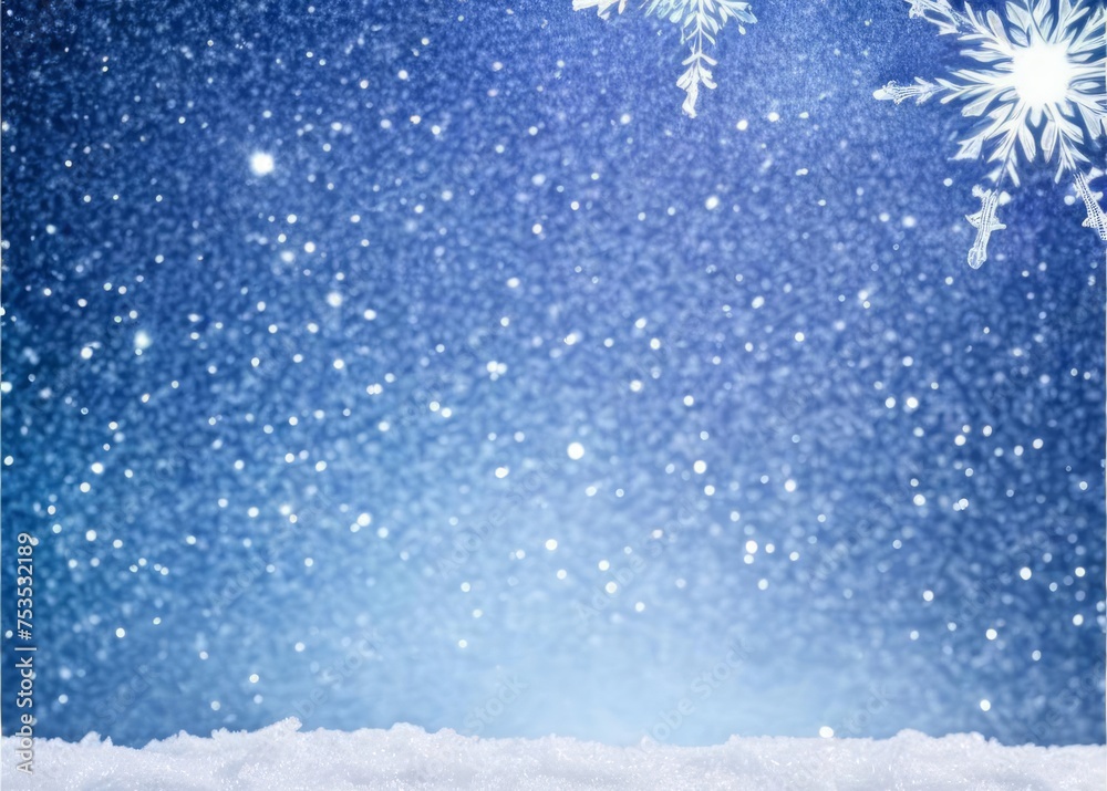 Obraz premium winter space of snow background