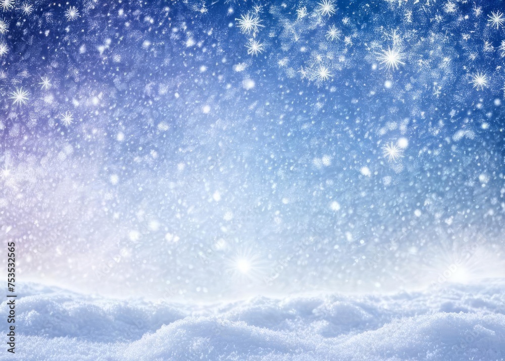 winter space of snow background