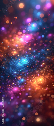 Cosmic Galaxy Light Formation © Natalia Klenova