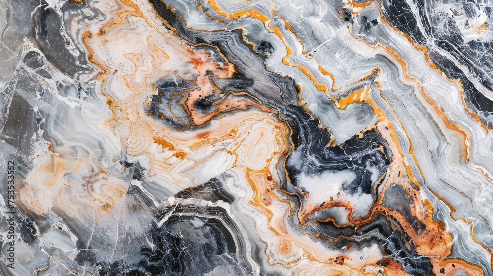 Marble texture with intricate veins and swirls