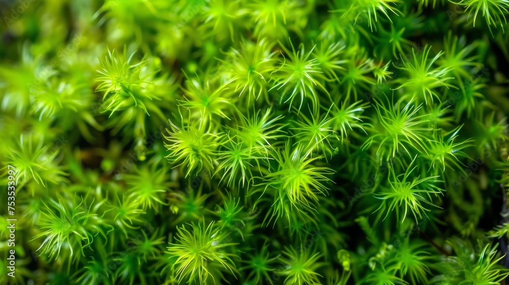 Fuzzy moss texture, soft and lush