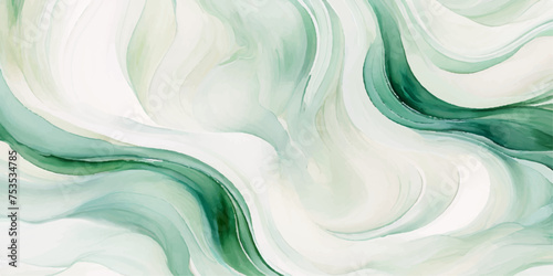 Fototapeta Naklejka Na Ścianę i Meble -  abstract soft blue and green abstract water color ocean wave texture background. Banner Graphic Resource as background for ocean wave and water wave abstract graphics	