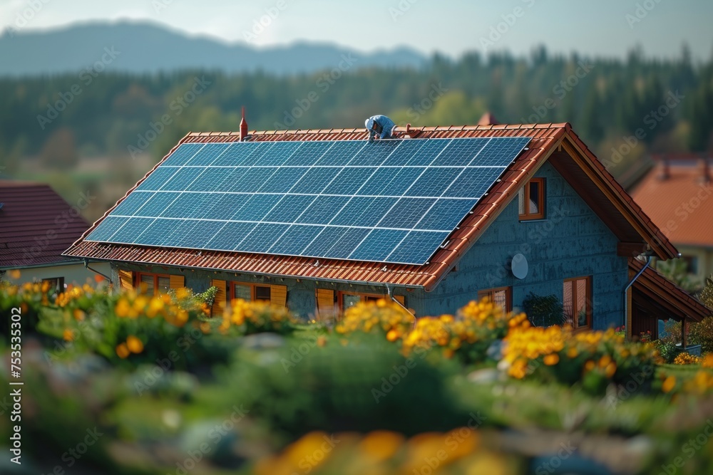 Sustainable living: Solar panels for residential roofs