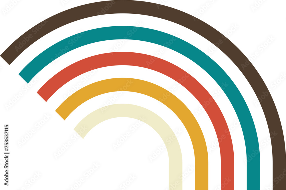 70s Groovy Line Element 70s Groovy Line Element