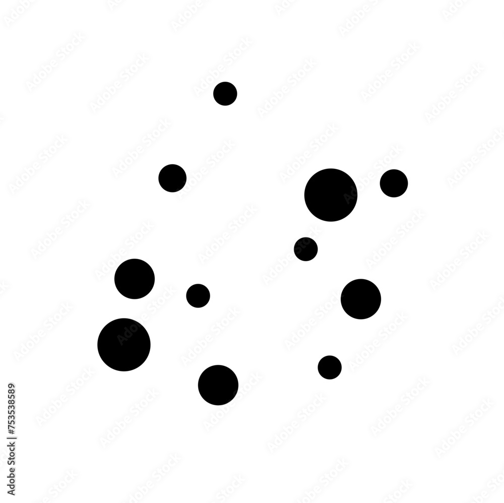 Black Dots Abstract Pattern