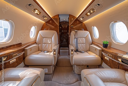 the private jet interior design professional photography © NikahGeh