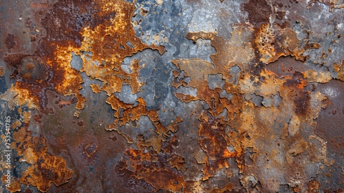 Worn metal surface with rust and patina