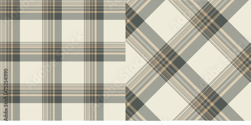 Vector checkered pattern or plaid pattern . Tartan, textured seamless twill for flannel shirts, duvet covers, other autumn winter textile mills. Vector Format