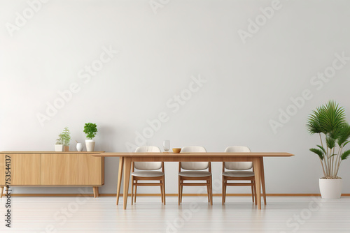 interior of modern room with furniture.