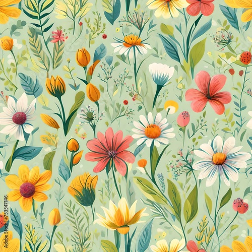 Floral background for Spring, Generated using AI © HIFO ARTS