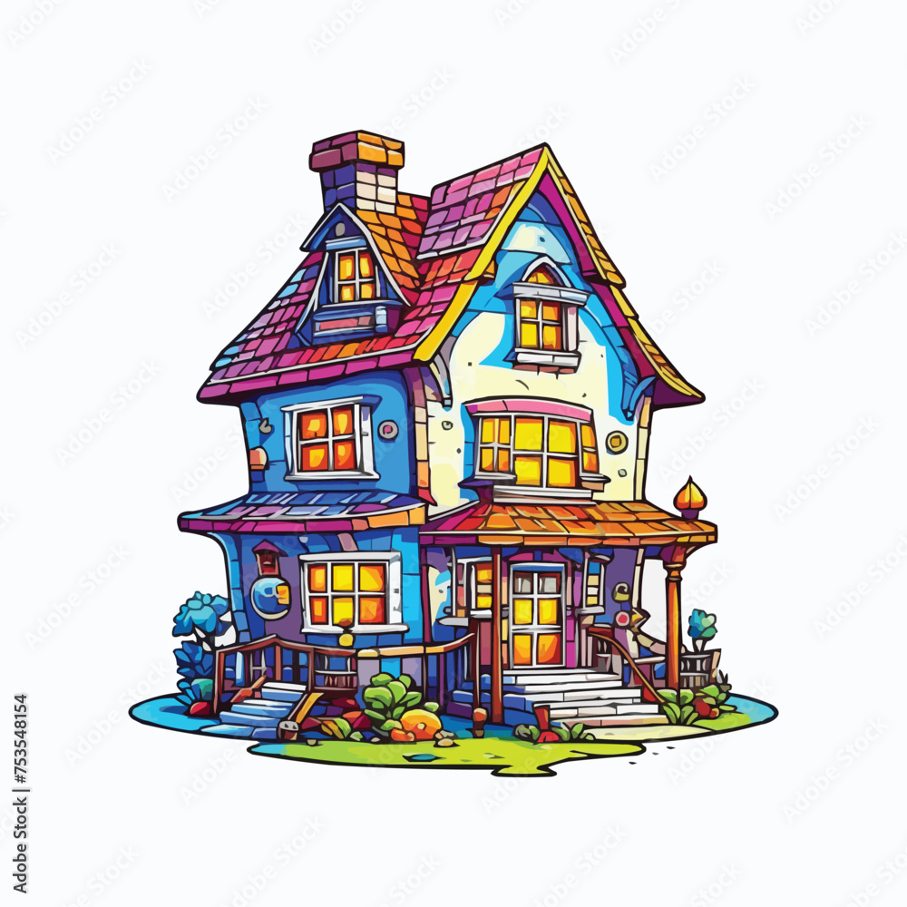 Naklejka premium Vector design with white background