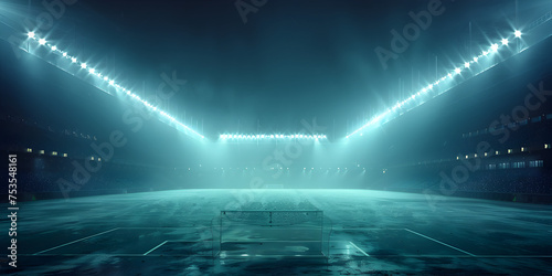Background with spotlight, Sports stadium with a lights background.