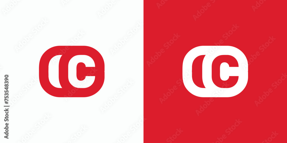 Vector logo design of rolled up letter C in modern, simple, clean and abstract style. Vector logo design of rolled up letter C in modern, simple, clean and abstract style.
