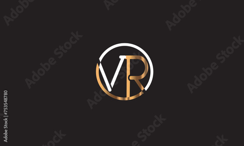VR, RV , R ,V, Abstract Letters Logo Monogram