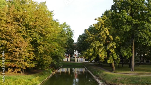 pond near Branicki Palace in Bialystok photo