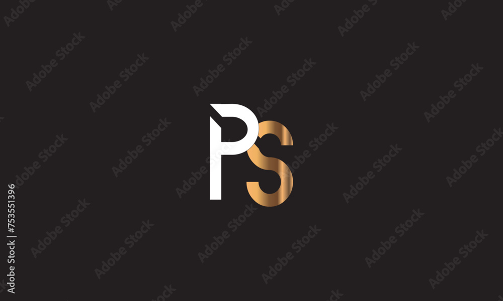 PS, SP, P, S Abstract Letters Logo Monogram PS, SP, P, S Abstract Letters Logo Monogram