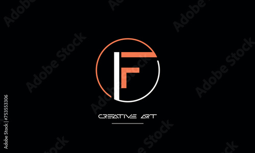 FI, IF, F, I abstract letters logo monogram