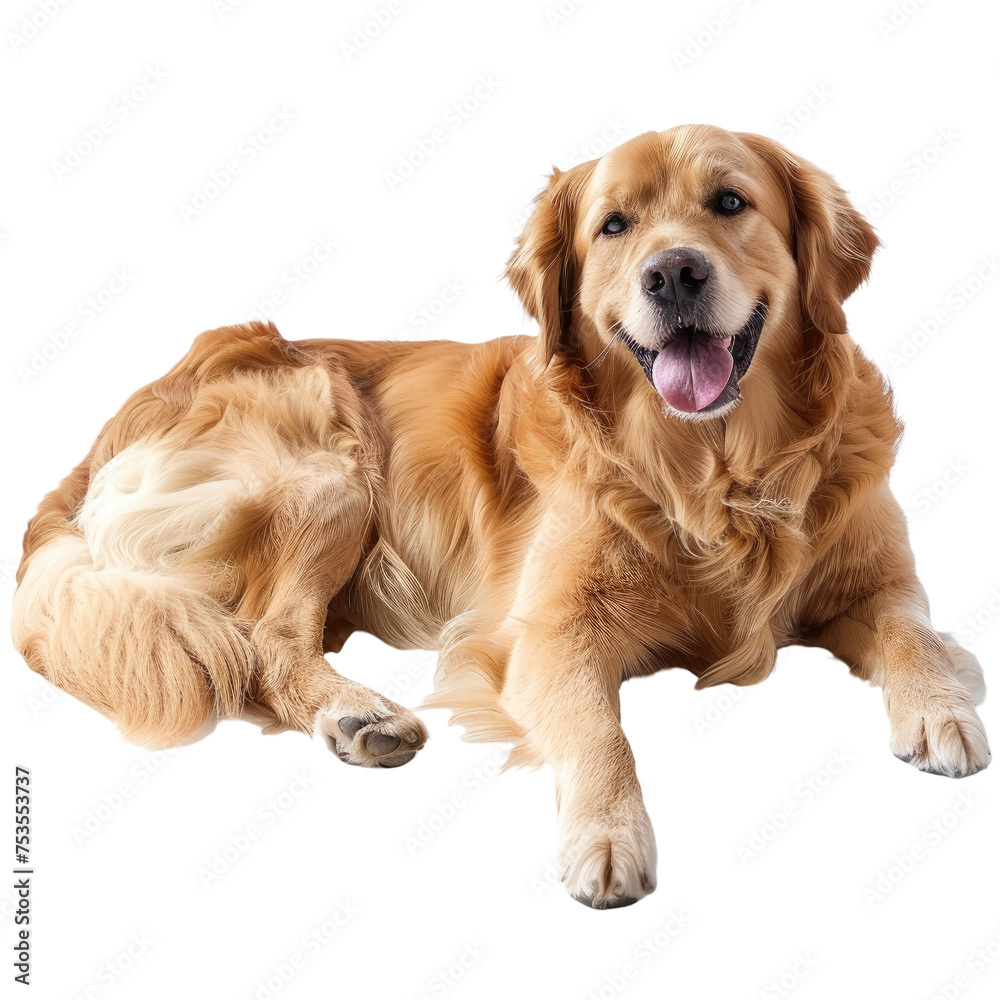 Obraz premium golden retriever isolated on white