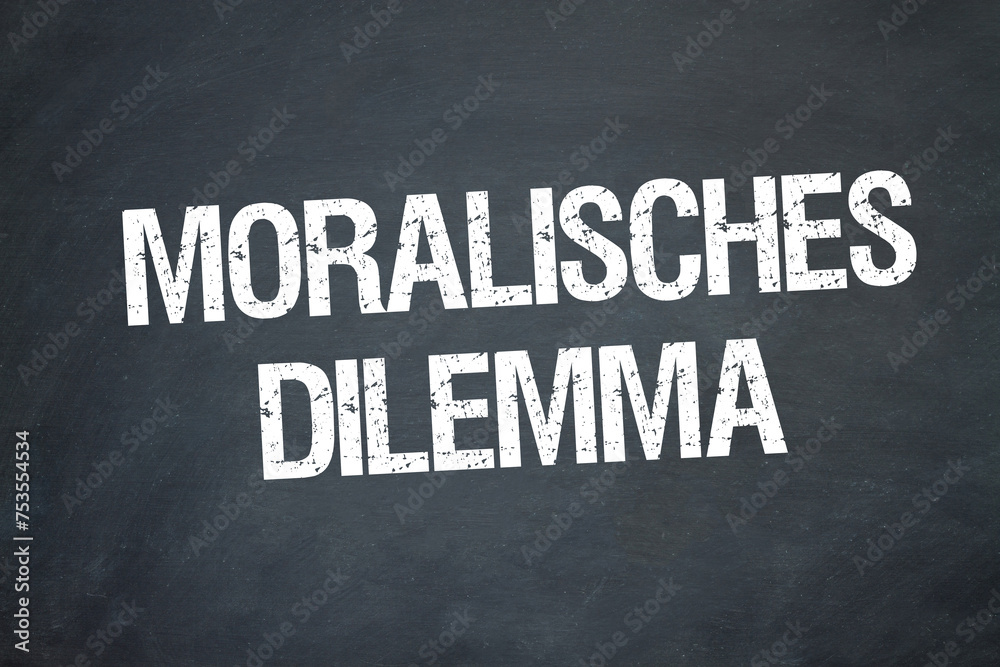 Moralische Dilemma	 - obrazy, fototapety, plakaty 