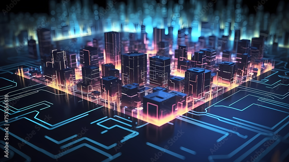 Global business, internet network connection, internet of things, smart city concept Global business, internet network connection, internet of things, smart city concept