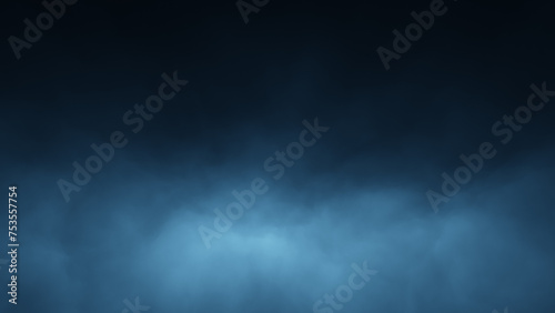 Realistic dark blue cloud of smoke illustration background.