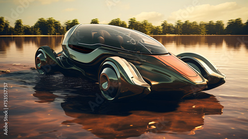 Futuristic amphibious vehicles photo