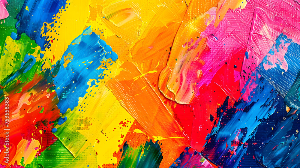Colorful Abstract Expressionism Artwork