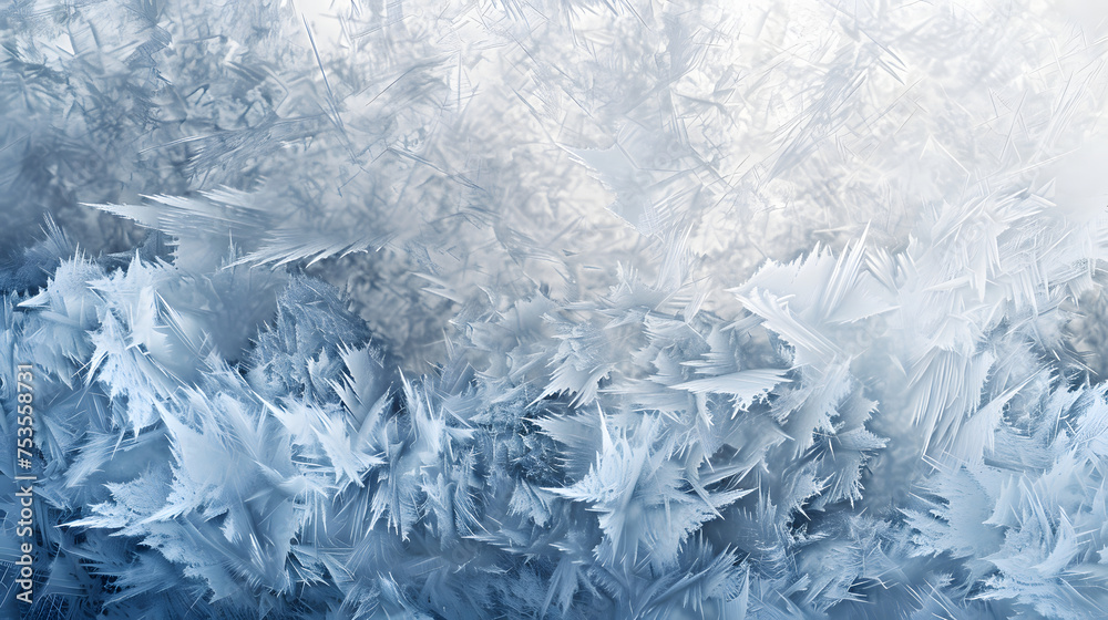 Cool-Toned Frost Pattern with Grainy Texture Cool-Toned Frost Pattern with Grainy Texture