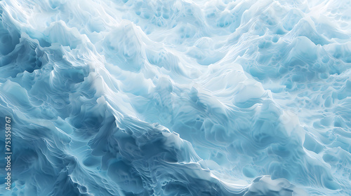 Icy Blue Textured Abstract with Glacial Theme