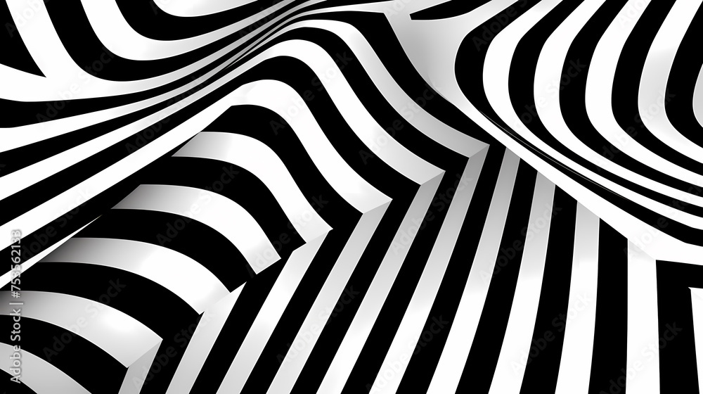 Fototapeta premium Abstract optical illusion background