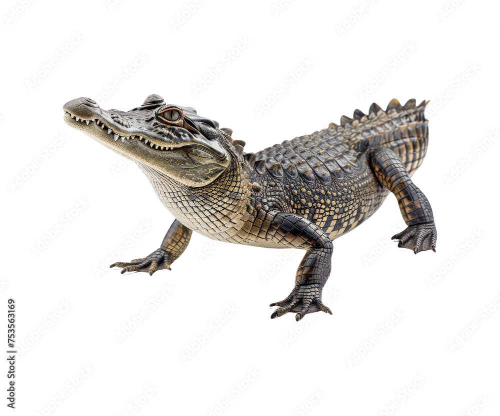 crocodile isolated on white crocodile isolated on white