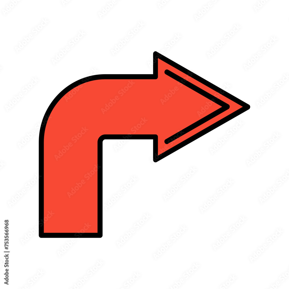 Turn Right Icon Turn Right Icon