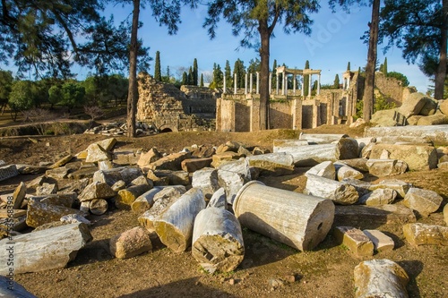 Antique Roman ruins in Merida, Spain