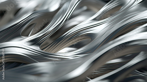 A silver metal texture background, a touch of contemporary design Ai Generative
