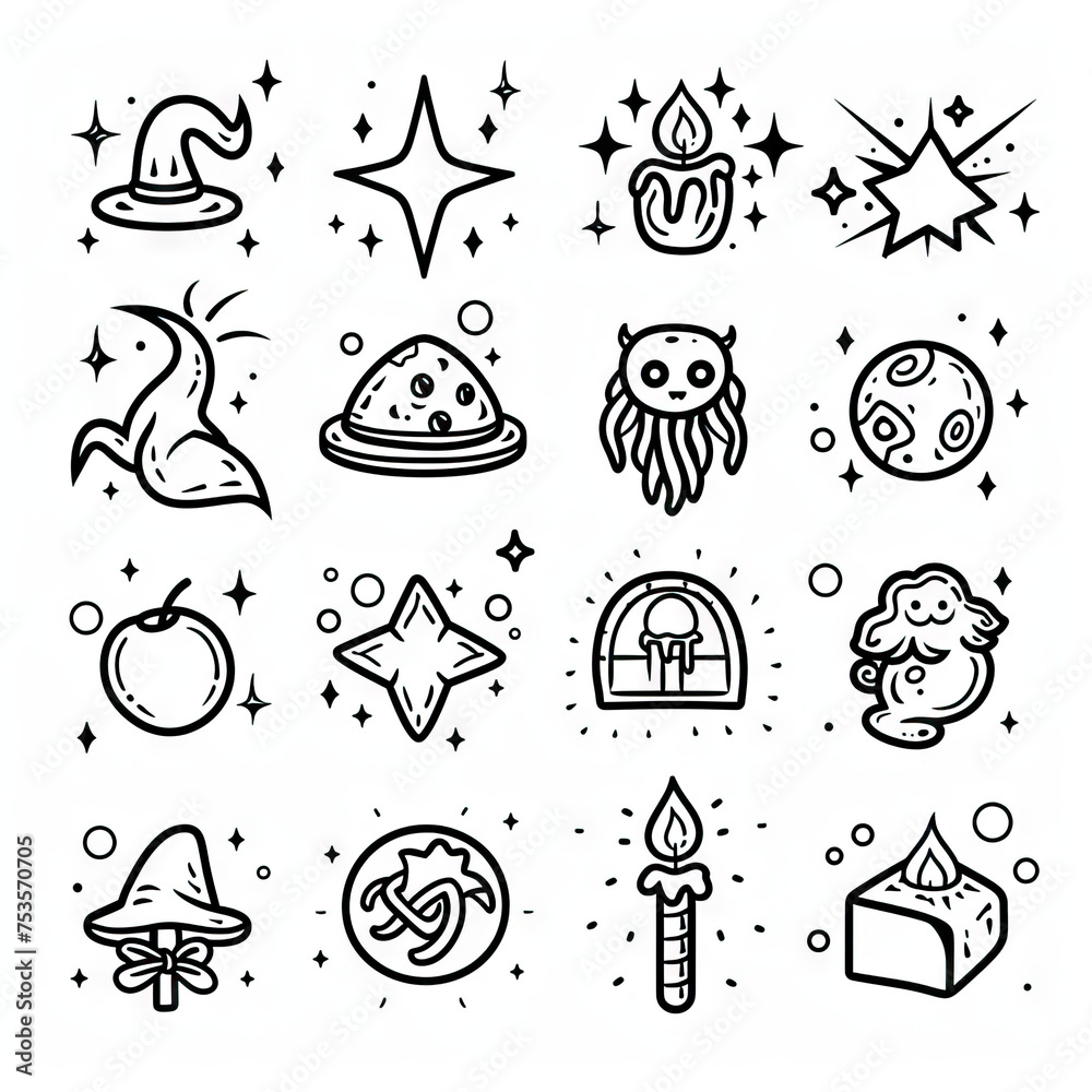Obraz na plátně Whimsical Wonders - Fantasy Fancies