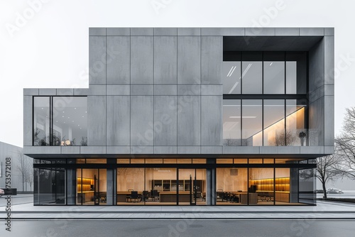 A minimalist office building © Boinah