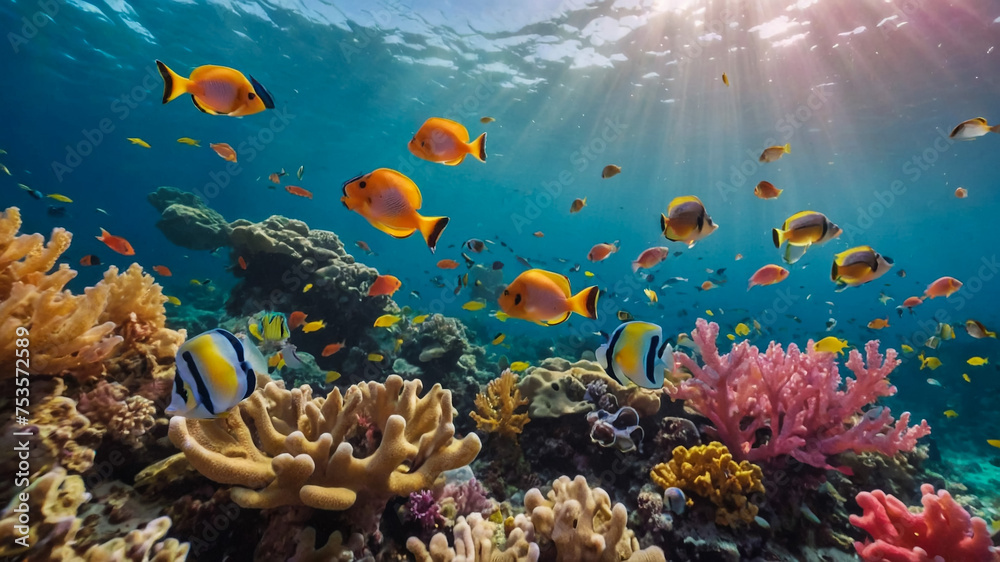 Underwater Scenery with Fish 3D Wallpaper
Underwater Scenery with Fish 3D Wallpaper