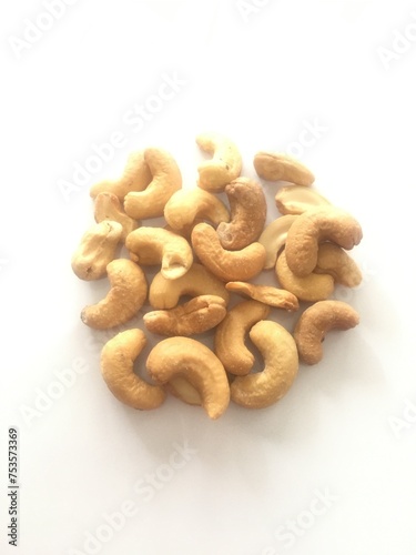 Group of Cashew -nut isolated on white background