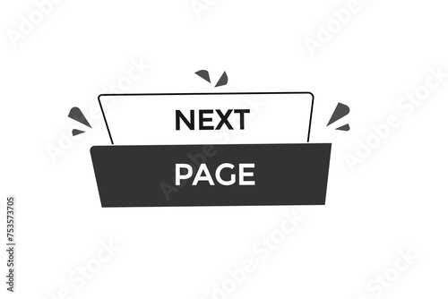 new website, click button learn stay next page, level, sign, speech, bubble  banner
