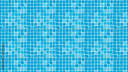blue squared paper textile fabric print design 